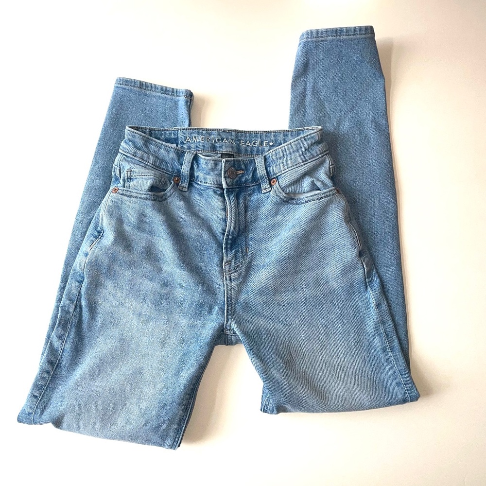 American Eagle mom jeans stretch size 000 Regular